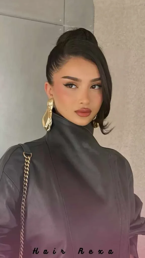 Sleek High Bun with Baby Hair