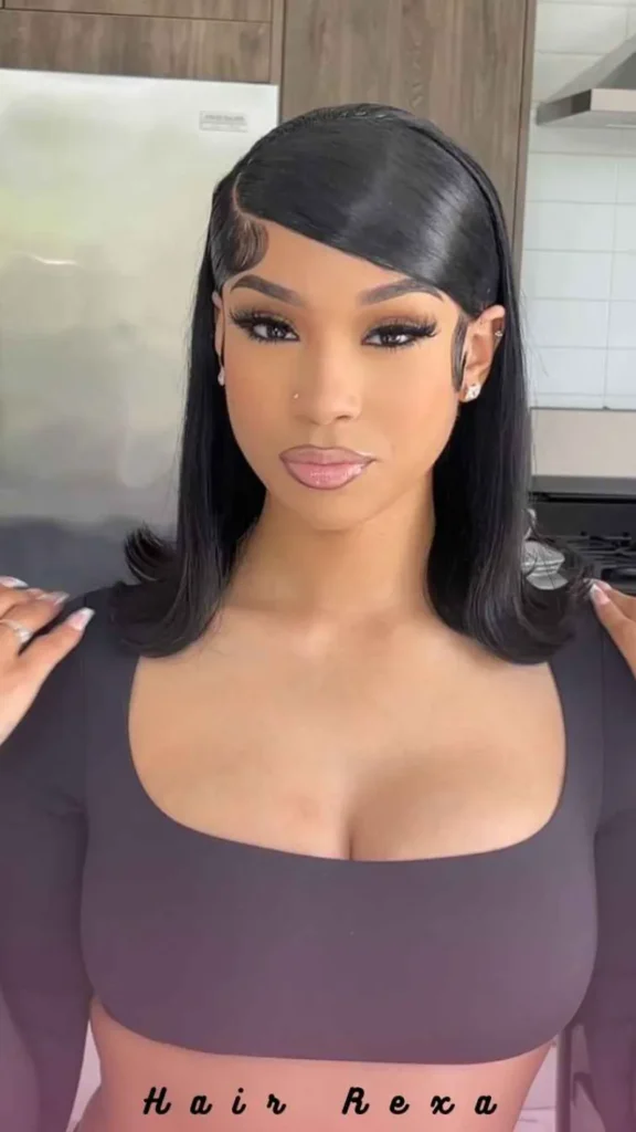 Lace Front Wig: Sleek Straight Bob
