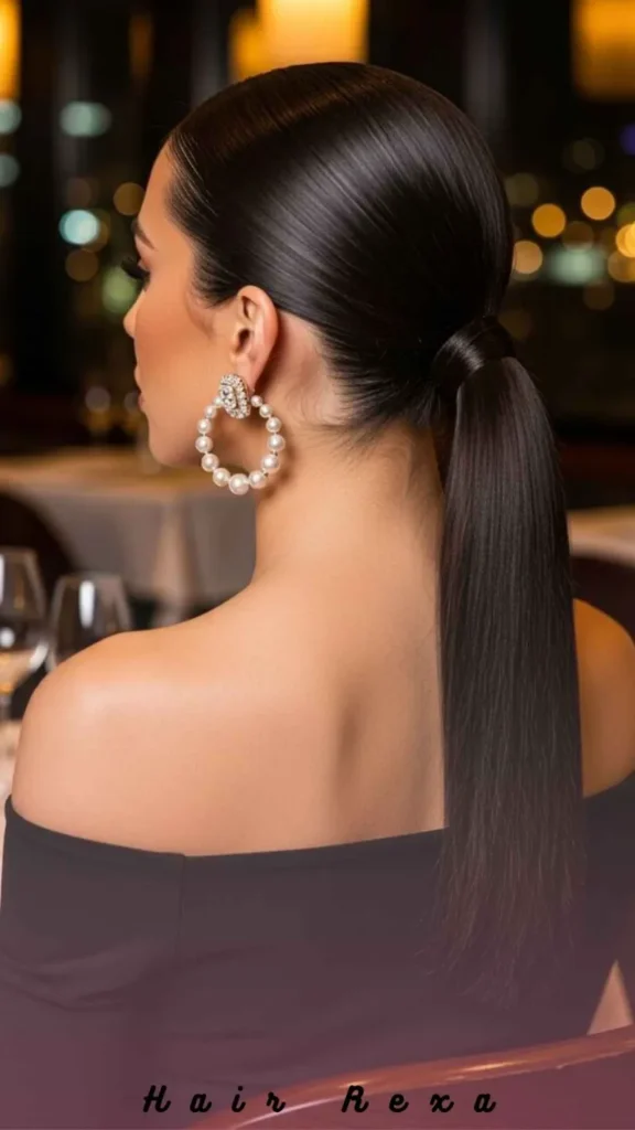 Sleek Low Ponytail