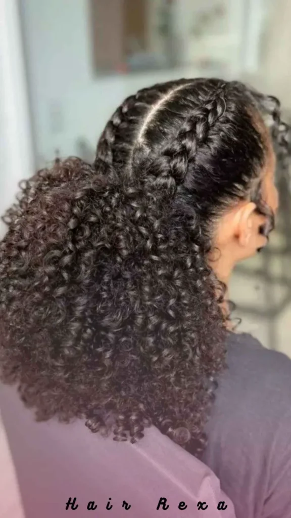 Braided Updo with Natural Edges