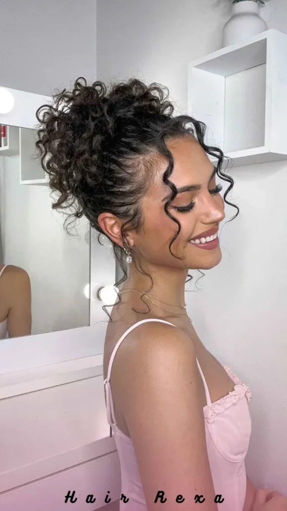 The High Curly Bun (Pineapple-to-Bun Upgrade)