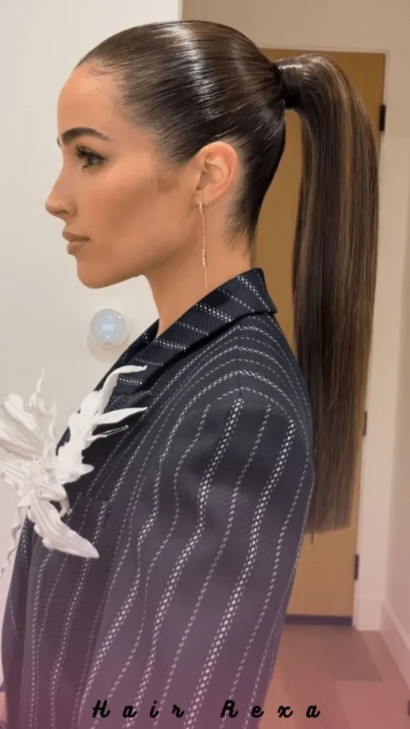 Sleek Slicked-Back Look