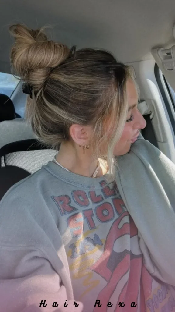Textured Top Knot