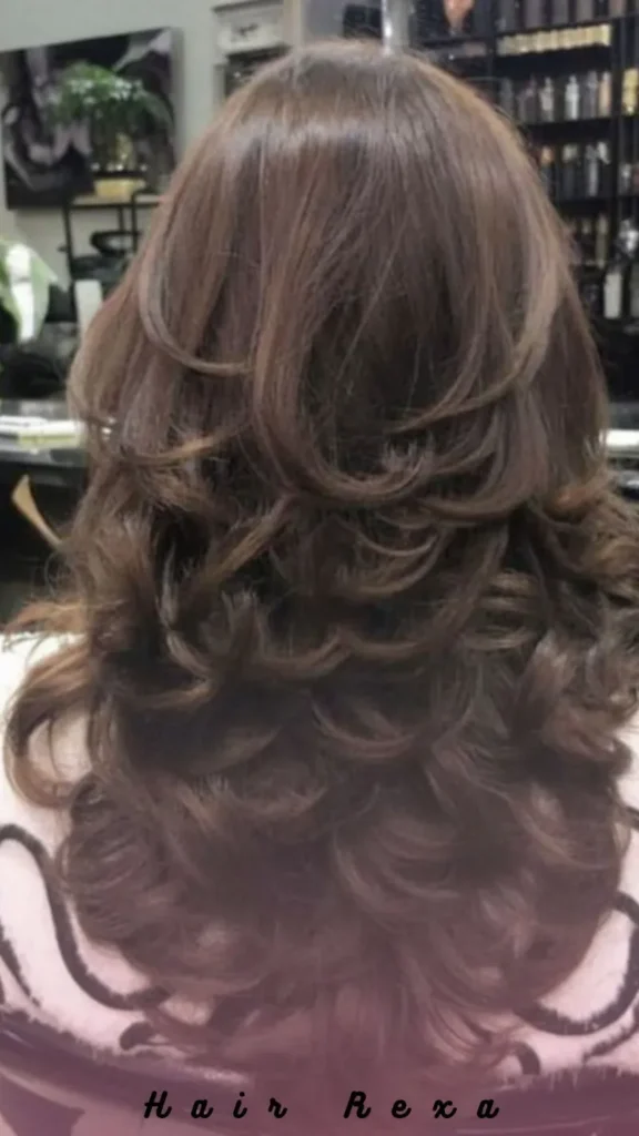 Waterfall Layers for Curly Hair