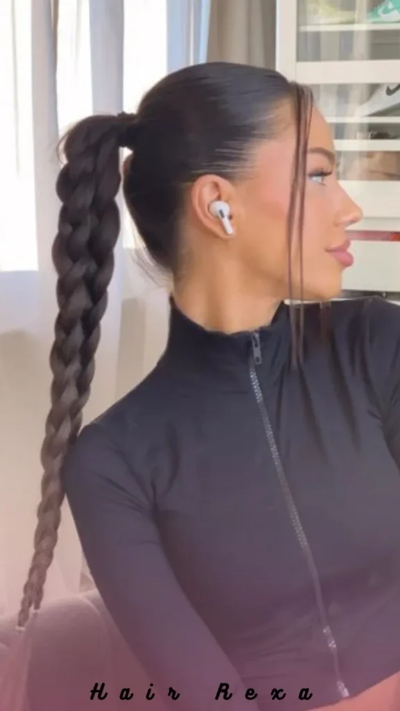 The Sleek Braided Ponytail For Long Workouts