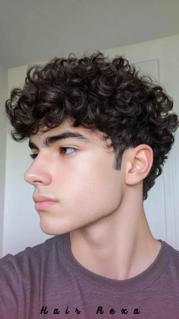 Curly Taper Fade