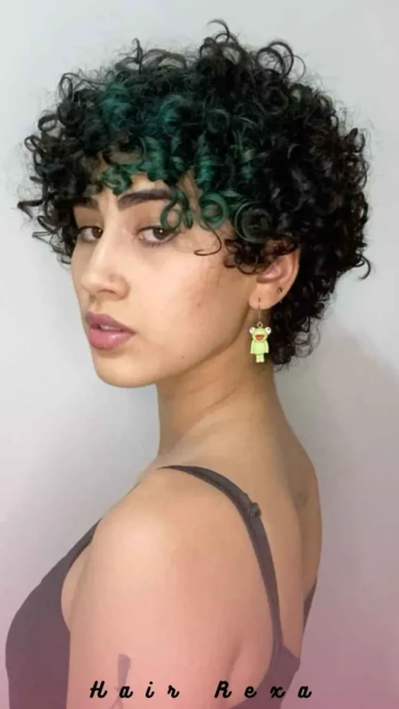 Bold Color + Curly Pixie