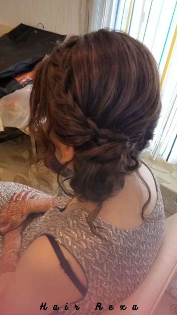 Side-Swept Messy Bun