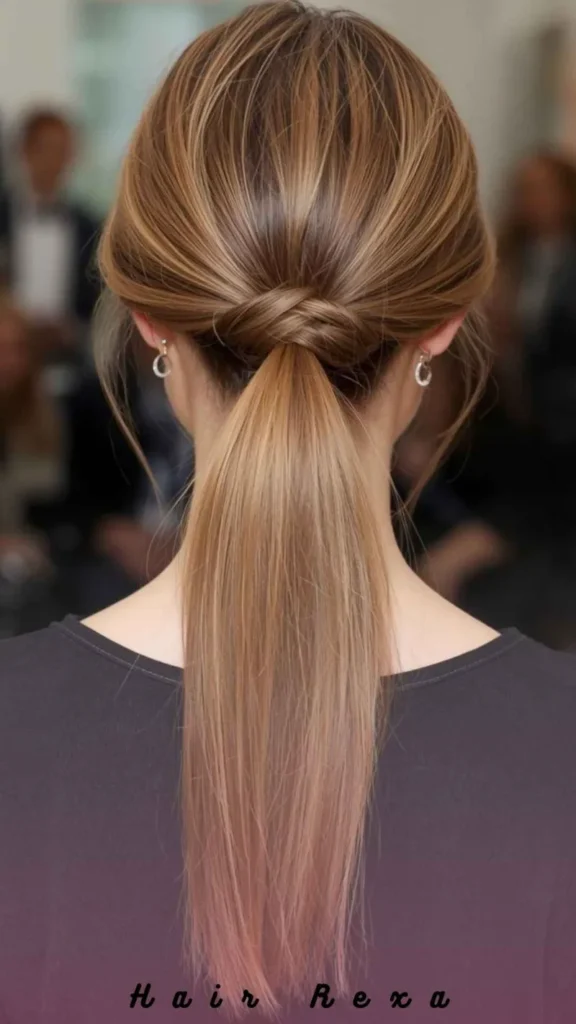 Low Ponytail with Volume at the Crown Everyday Elevated