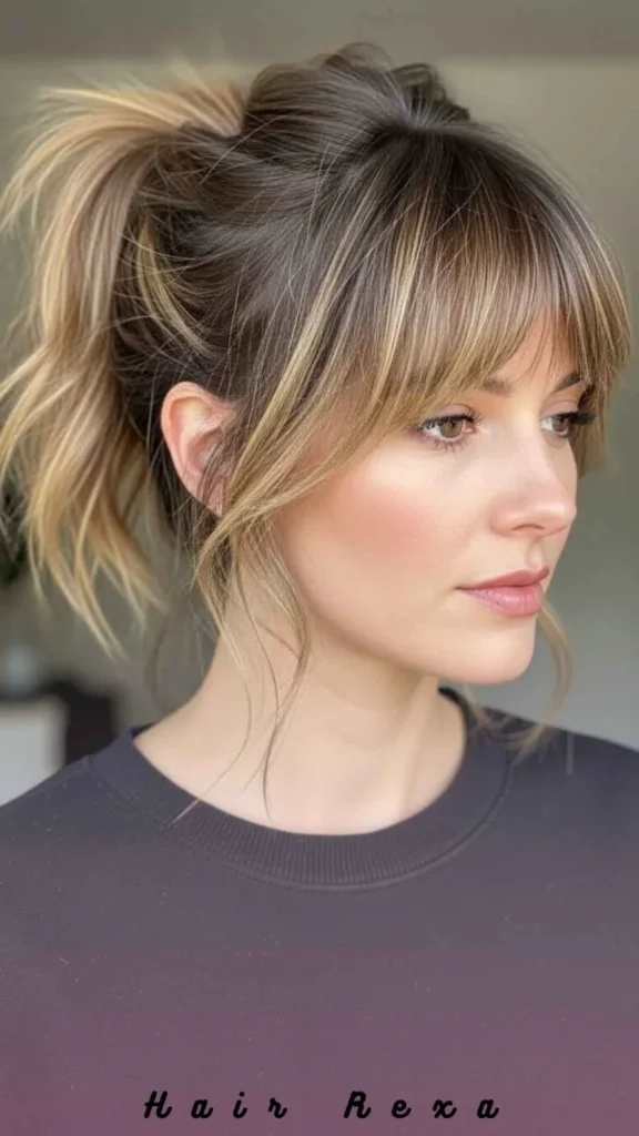 The Blunt Fringe Bold Definition for an Oval Face