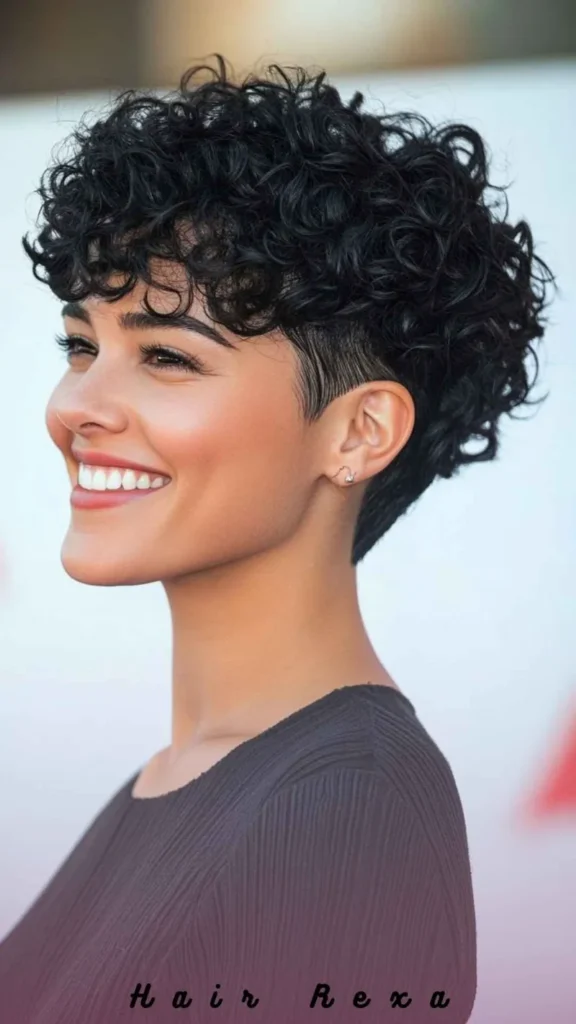 Curly Pixie Cut