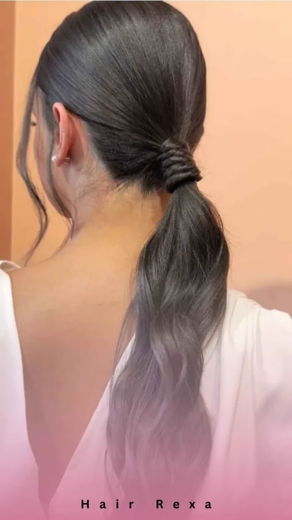 Low Wrapped Ponytail