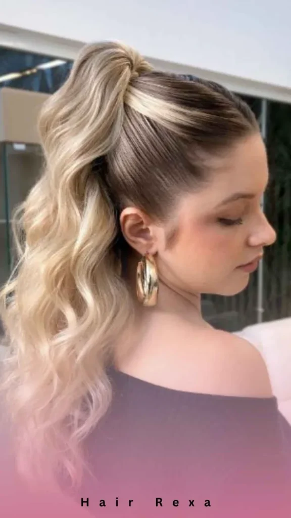 Voluminous Curly Ponytail