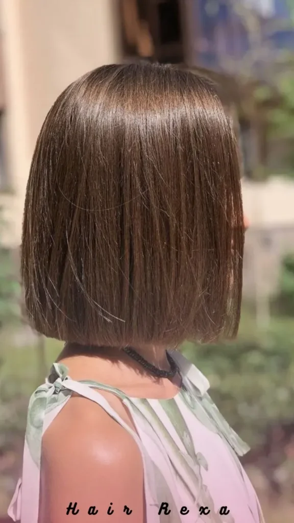 Straight with a Blunt Bob