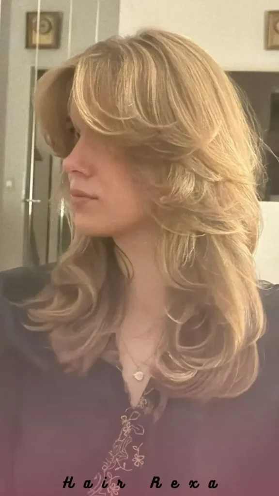 70s-Inspired Feathered Curtain Bangs