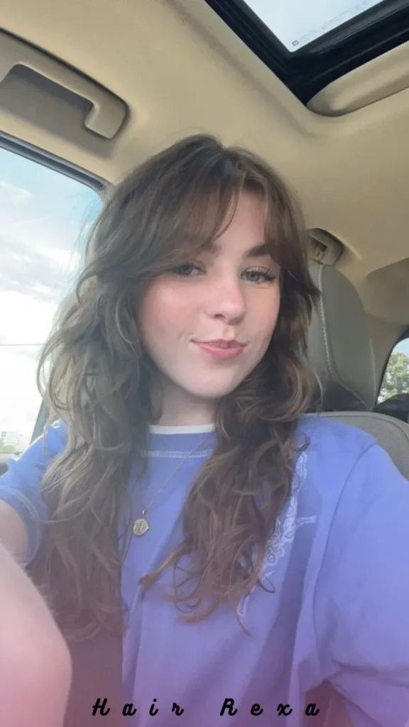 Curtain Bangs on Wavy or Curly Hair