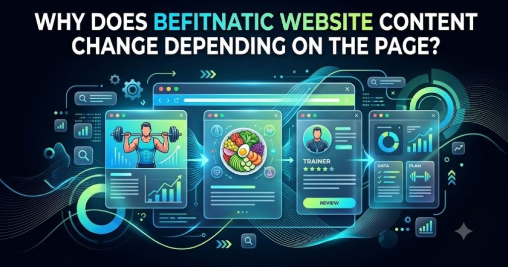 Why Does Befitnatic Website Content Change Depending on the Page?
