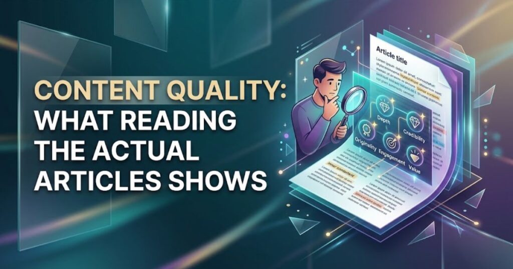 Content Quality: What Reading the Actual Articles Shows