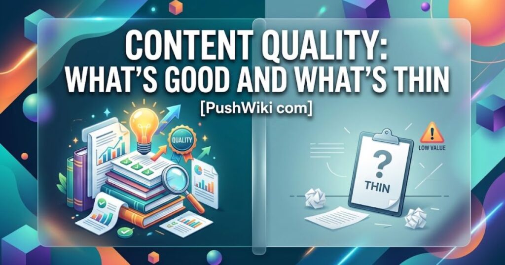 Content Quality: What's Good and What's Thin