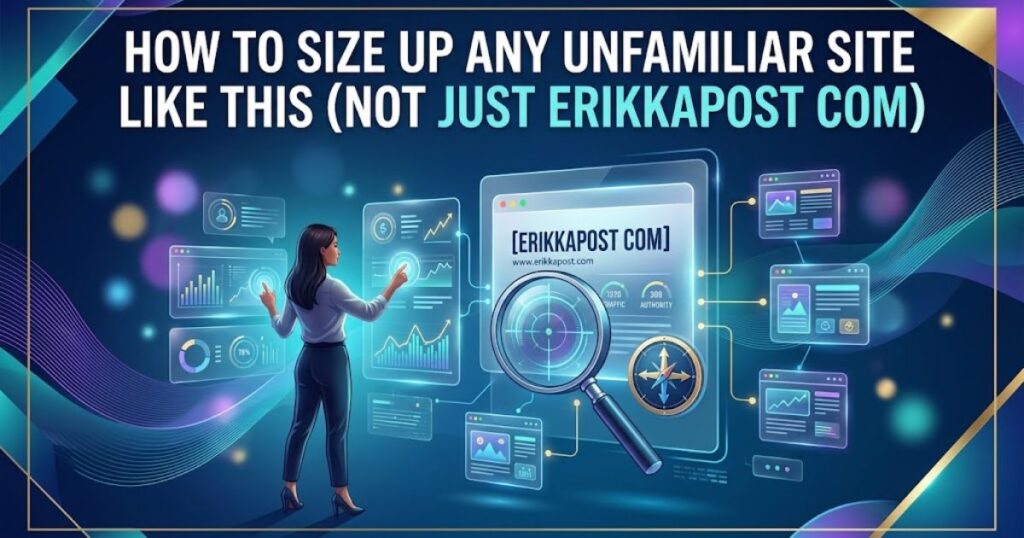 How to Size Up Any Unfamiliar Site Like This (Not Just ErikkaPost com)