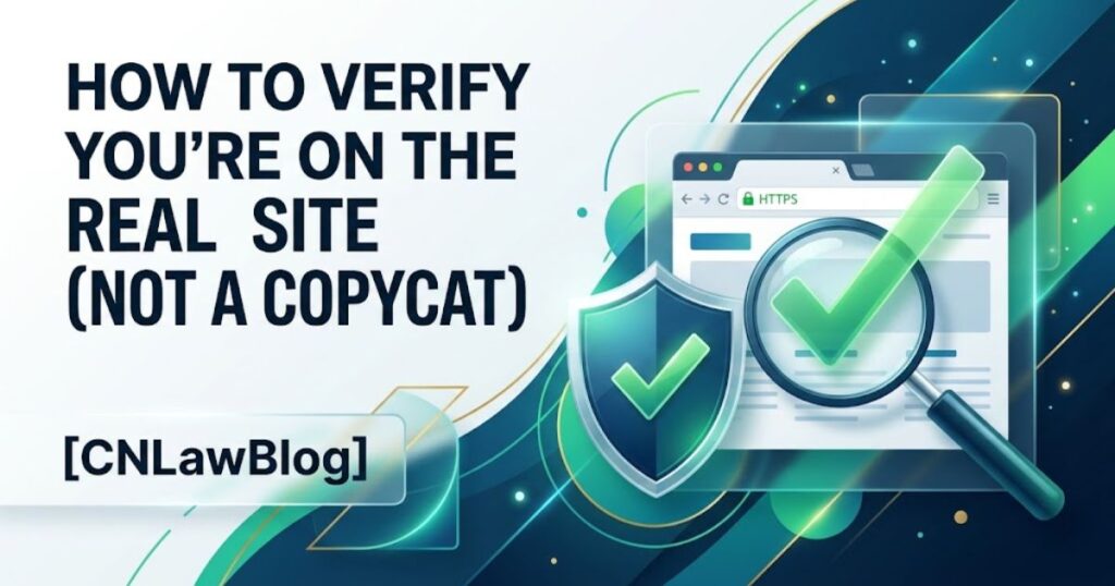 How to Verify You're on the Real Site (Not a Copycat)