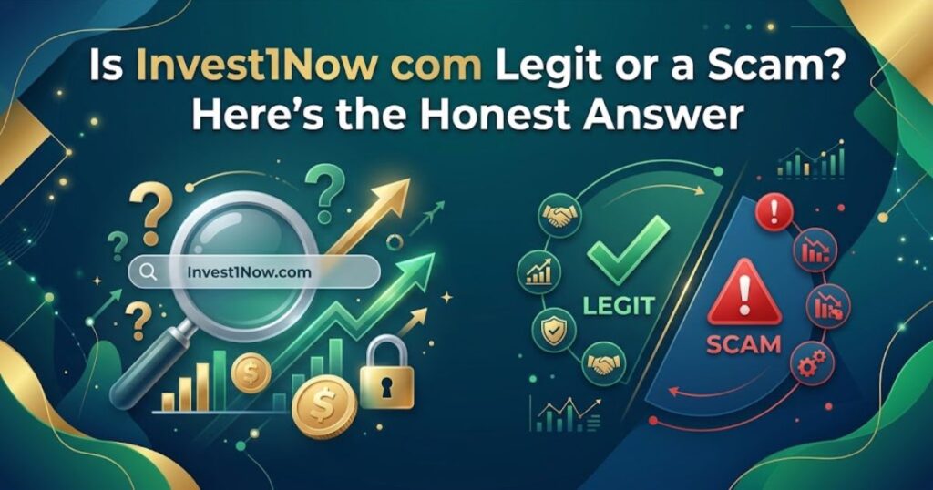 Is Invest1Now com Legit or a Scam? Here's the Honest Answer