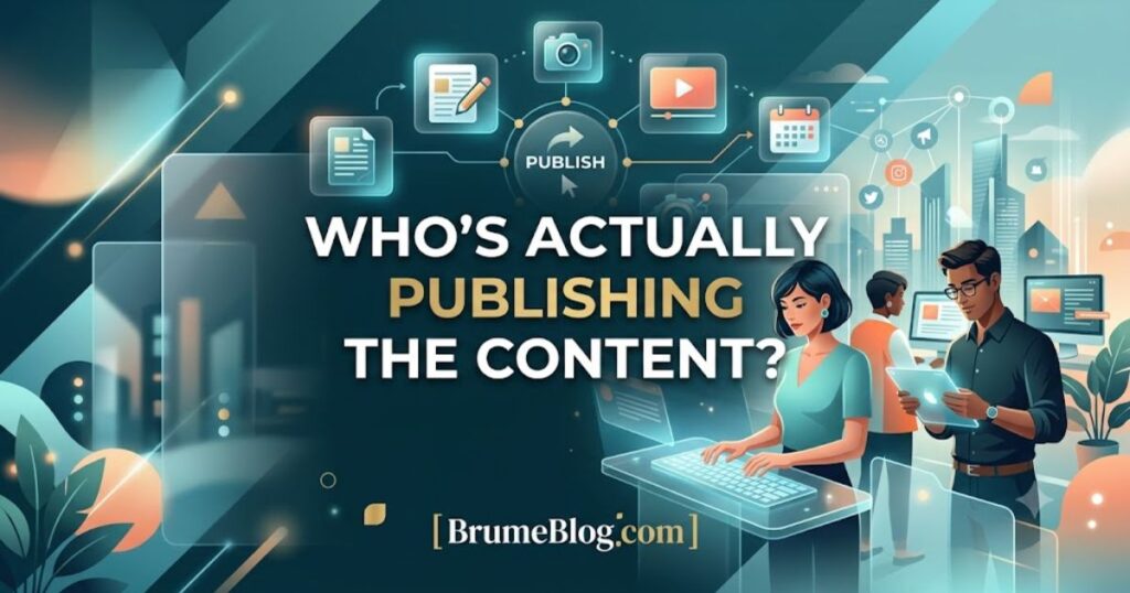 Who's Actually Publishing the Content?